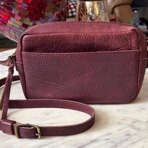 Portland Leather Burgundy Crossbody Bag